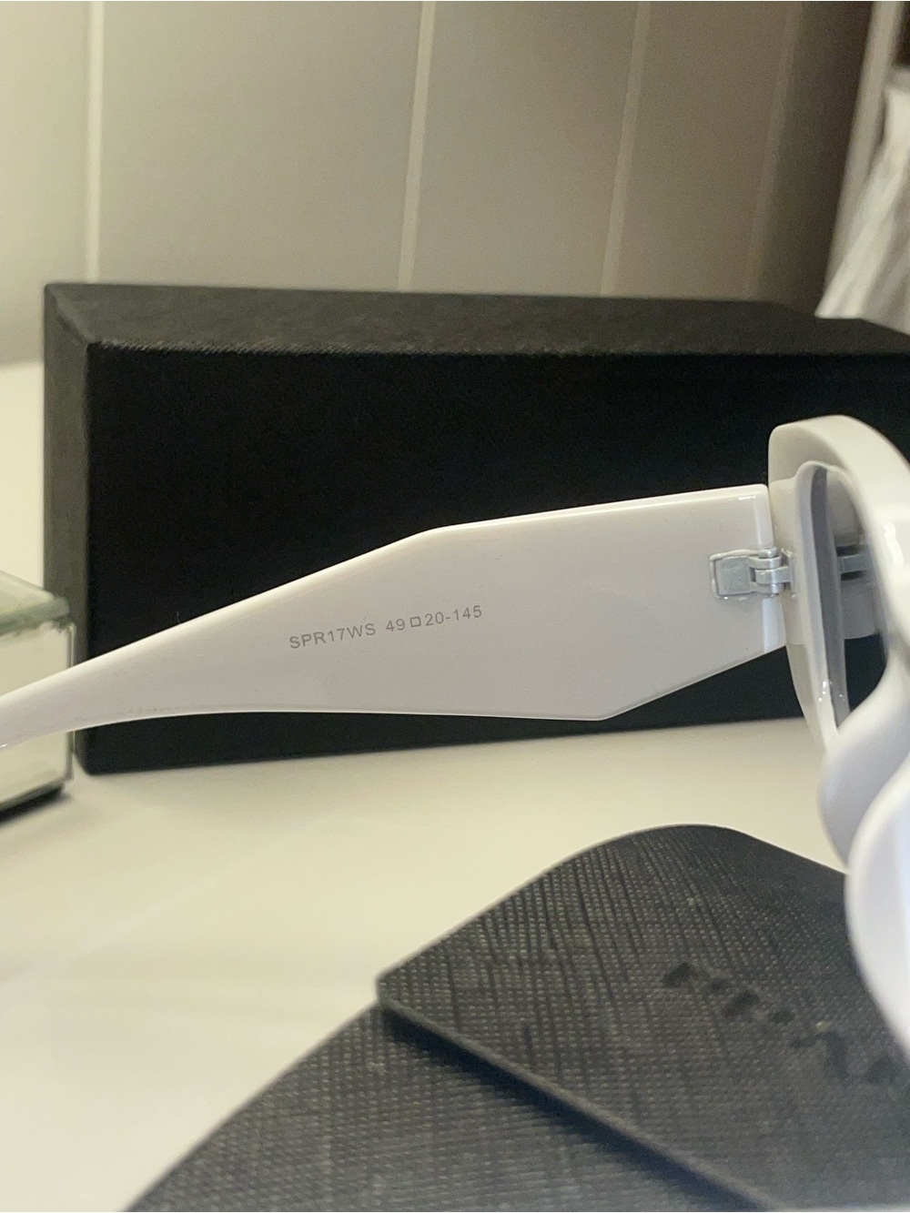 Prada White Chunky Cat-Eye Sunglasses - Picture 4 of 6